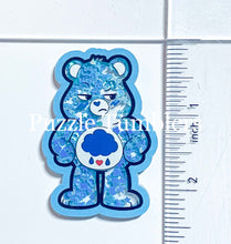 Load image into Gallery viewer, Acrylic Flat Back Shakers: Blue Bear Clouds (SH #17D)
