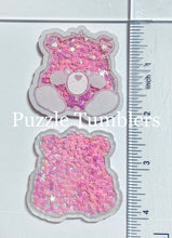 Load image into Gallery viewer, Acrylic Flat Back Shakers: Pink Bear (SH #16A)