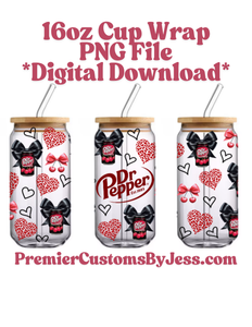 DIGITAL DOWNLOAD - 16oz Soda Glass Can Wrap PNG File *NO Physical Product