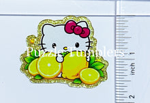 Load image into Gallery viewer, Acrylic Flat Back: Kitty with Lemons