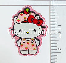 Load image into Gallery viewer, Acrylic Flat Back: Cat with Strawberry Outfit