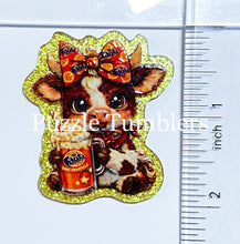 Load image into Gallery viewer, Acrylic Flat Back: Orange Soda Highland Cow