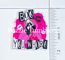 Load image into Gallery viewer, Acrylic Flat Back: Boo Horror