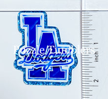 Load image into Gallery viewer, Acrylic Flat Back: L A Dodge Baseball