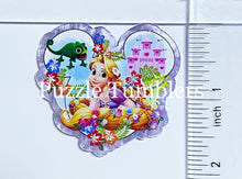 Load image into Gallery viewer, Acrylic Flat Back: Purple Princess Mouse Shape