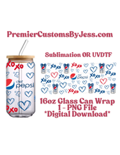 Load image into Gallery viewer, DIGITAL DOWNLOAD (90+ File) BUNDLE Energy Drink Soda Glass Can Wrap PNG File *NO Physical Product