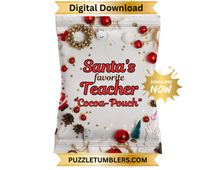 Load image into Gallery viewer, DIGITAL DOWNLOAD (55 Files) - Christmas Teacher Chip Bag - PNG Bundle