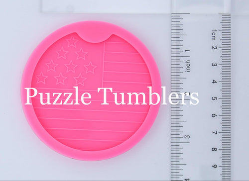 USA FLAG CAR COASTER - MEDIUM