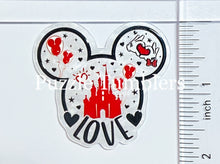 Load image into Gallery viewer, Acrylic Flat Back: Mouse Shape Castle Love