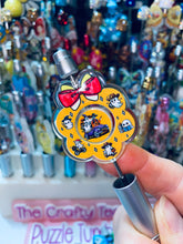 Load image into Gallery viewer, Acrylic Pen Spinners: Ghost Orange with Red Bow