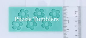 CUSTOM MOLD: Daisy Earring Trio Earring Mold (No Hole)  *May have a 14 Day Shipping Delay (B92)