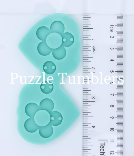 CUSTOM MOLD: Small Daisy Earring Mold *May have a 14 Day Shipping Delay (B97)