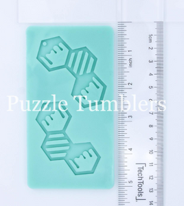 CUSTOM MOLD: Large Honeycomb Shape Earring Mold *May have a 14 Day Shipping Delay (B98)