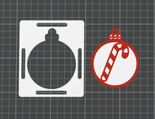 Load image into Gallery viewer, DIGITAL (3MF Files): Candy Cane Christmas Blanket Tag &amp; Pop Out Ornament for 3D Printing