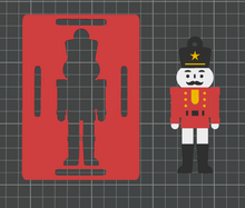 Load image into Gallery viewer, DIGITAL (3MF Files): Nutcracker Christmas Blanket Tag &amp; Pop Out Ornament for 3D Printing