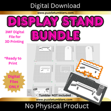 Load image into Gallery viewer, DIGITAL (3MF File): 3D Printed Badge Reel Display Stand Combo | Pen Holder | Straw Topper | Paper Clip | Digital Download