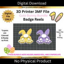 Load image into Gallery viewer, DIGITAL (3MF File): Cute Bunny "Easter" Bundle - 4 Pieces