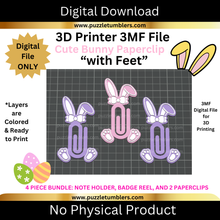 Load image into Gallery viewer, DIGITAL (3MF File): Cute Bunny "Easter" Bundle - 4 Pieces