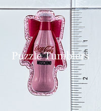 Load image into Gallery viewer, Acrylic Flat Back: Pink Soda Bottle with Bow