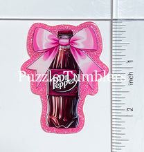 Load image into Gallery viewer, Acrylic Flat Back: Soda Bottle with Bow