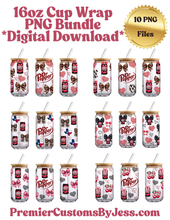 Load image into Gallery viewer, DIGITAL DOWNLOAD (90+ File) BUNDLE Energy Drink Soda Glass Can Wrap PNG File *NO Physical Product
