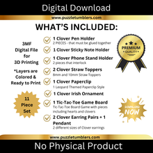 Load image into Gallery viewer, DIGITAL (3MF File): Valentine LOVE Bundle - Straw Toppers, Key Chains, and Earrings