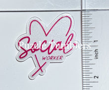 Load image into Gallery viewer, Acrylic Flat Back: Social Worker