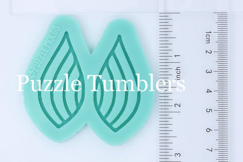 CUSTOM MOLD: CURVE DROP EARRING *May have a 7-10 Day Shipping Delay (E170)