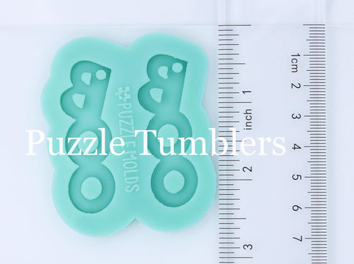 CUSTOM MOLD: BOO'S  EARRING *May have a 7-10 Day Shipping Delay (E191)