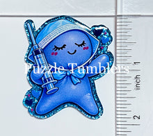 Load image into Gallery viewer, Acrylic Flat Back: Blue Nurse