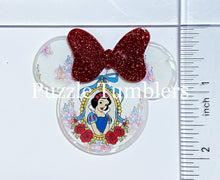 Load image into Gallery viewer, Acrylic Flat Back: Red Bow Mouse Shape