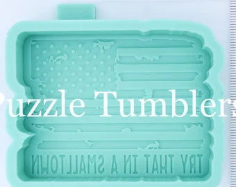 CUSTOM MOLD: Try That In A Small Town (American Flag) Car Scent Mold *May have a 14 Day Shipping Delay (F152)