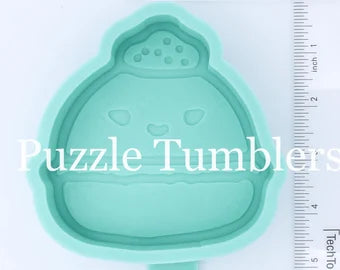 CUSTOM MOLD: Marshmallow Cupcake Car Scent Mold *May have a 14 Day Shipping Delay (F153)