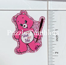 Load image into Gallery viewer, Acrylic Flat Back: Pink Bear Talk S*** Get Hit