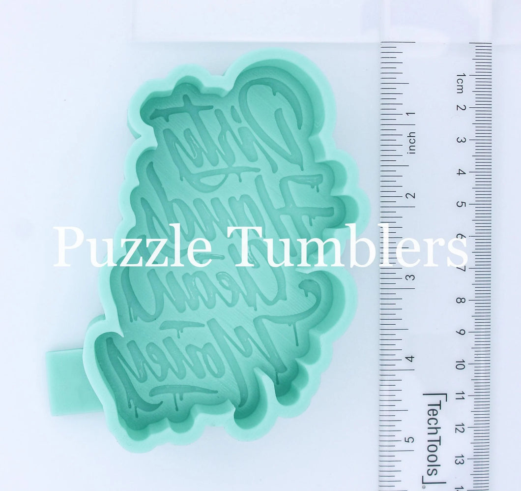 CUSTOM MOLD: Dirty Hands Clean Money Car Scent Mold *May have a 14 Day Shipping Delay (F81)