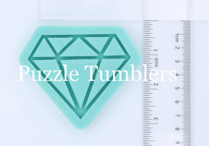 CUSTOM MOLD:  2D Diamond Mold *May have a 14 Day Shipping Delay (K17)