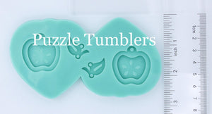 CUSTOM MOLD: 3D Apple Dangle Earring Mold *May have a 14 Day Shipping Delay (L18)