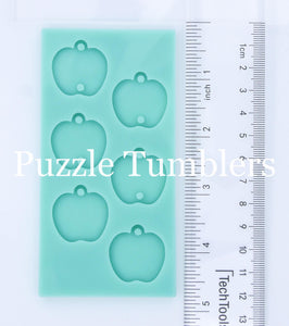 CUSTOM MOLD: Apple Trio Dangle Earring Mold *May have a 14 Day Shipping Delay (L23)