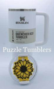 CUSTOM MOLD:  Sunflower 40oz Tumbler Lid Plate Mold *May have a 14 Day Shipping Delay (L48)