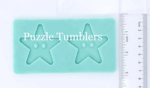 CUSTOM MOLD:  Star Buttons Mold *May have a 14 Day Shipping Delay (L49)