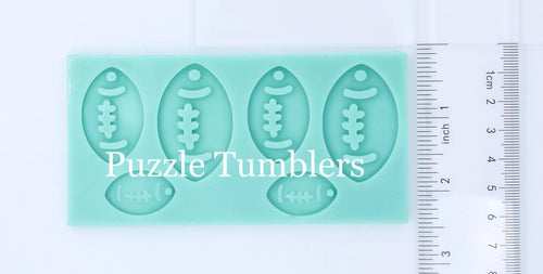 CUSTOM MOLD: Football Pallet Earring Mold *May have a 14 Day Shipping Delay (L4)