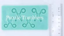 Load image into Gallery viewer, CUSTOM MOLD: Double Scissors Engraved and non-Engraved Earring Mold *May have a 14 Day Shipping Delay (L7)