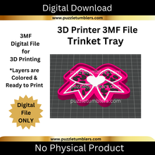 Load image into Gallery viewer, DIGITAL (3MF File): Leopard &amp; Bow Themed Trinket Tray