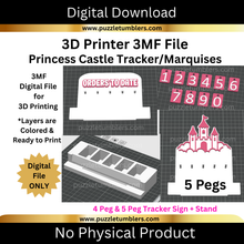 Load image into Gallery viewer, DIGITAL (3MF File): Sales Tracker Counter Display Stand (9 Frames &amp; 2 Styles) Customizable