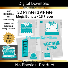 Load image into Gallery viewer, DIGITAL (3MF File): Sales Tracker Counter Display Stand (13 Frames &amp; 2 Styles) Customizable (Copy)