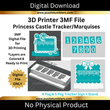 Load image into Gallery viewer, DIGITAL (3MF File): Sales Tracker Counter Display Stand (13 Frames &amp; 2 Styles) Customizable (Copy)