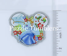 Load image into Gallery viewer, Acrylic Flat Back: Silver Princess Mouse Shape