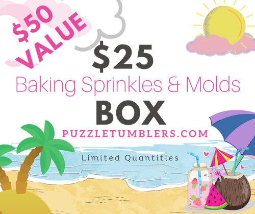 BAKING (SPRINKLES & MOLDS) MYSTERY BOX $25 - DOUBLE YOUR VALUE *NO Discounts Or Rewards can be applied to this purchase
