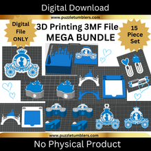 Load image into Gallery viewer, DIGITAL (3MF File): Princess Mega Bundle - 15 Pieces + BONUS Focal Princess Beads (3 Sizes)