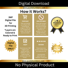 Load image into Gallery viewer, DIGITAL (3MF File): Princess with Single &amp; Double Bridge - 2 Sticky Note Holders